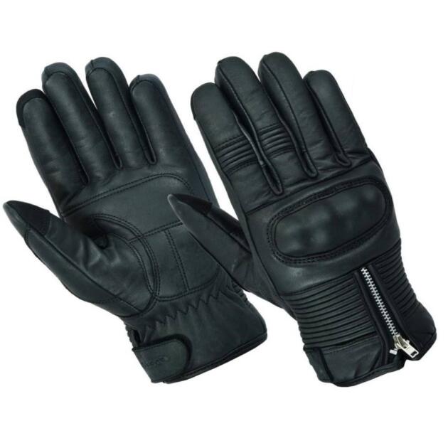 FREEDAY GUANTES DE CUERO MOTO ESTILO CLÁSICO VINTAGE GW-500