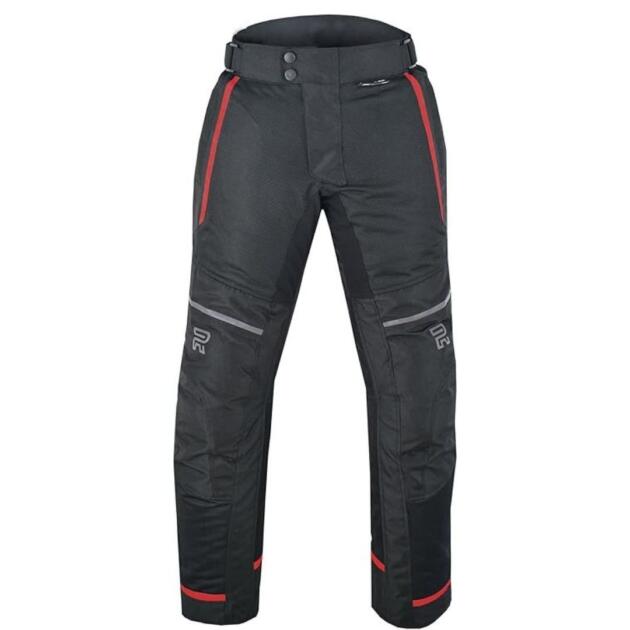 RAXUS PANTALONES DE MOTO HOMBRE VERANO TRACK-COOLPRO ROJO