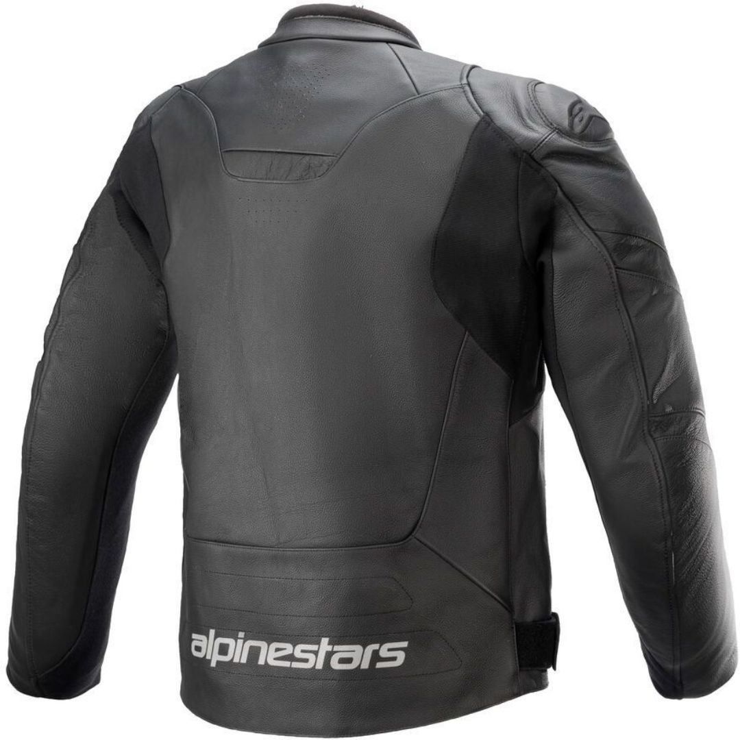 ALPINESTAR FASTER V2 LEATHER MOTORCYCLE JACKET BLACK - Image 2