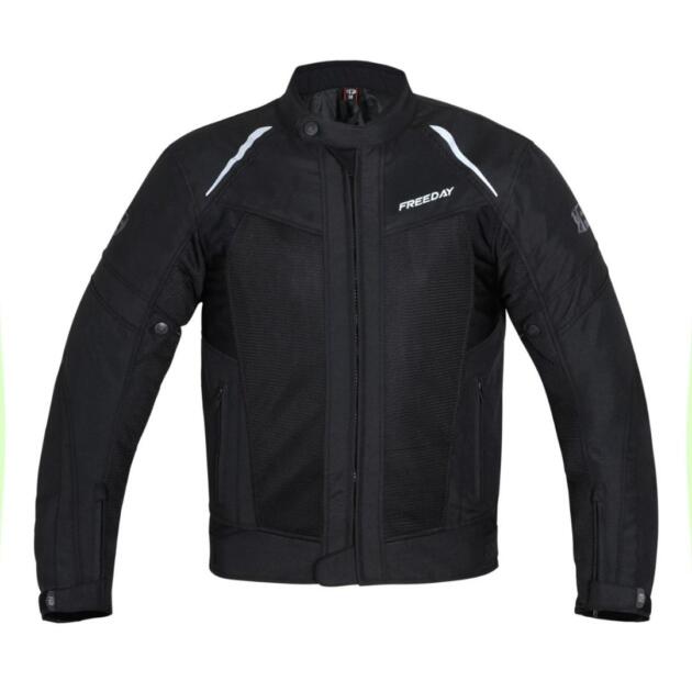 Freeday Men's Summer Motorcycle Jacket V-150 Black