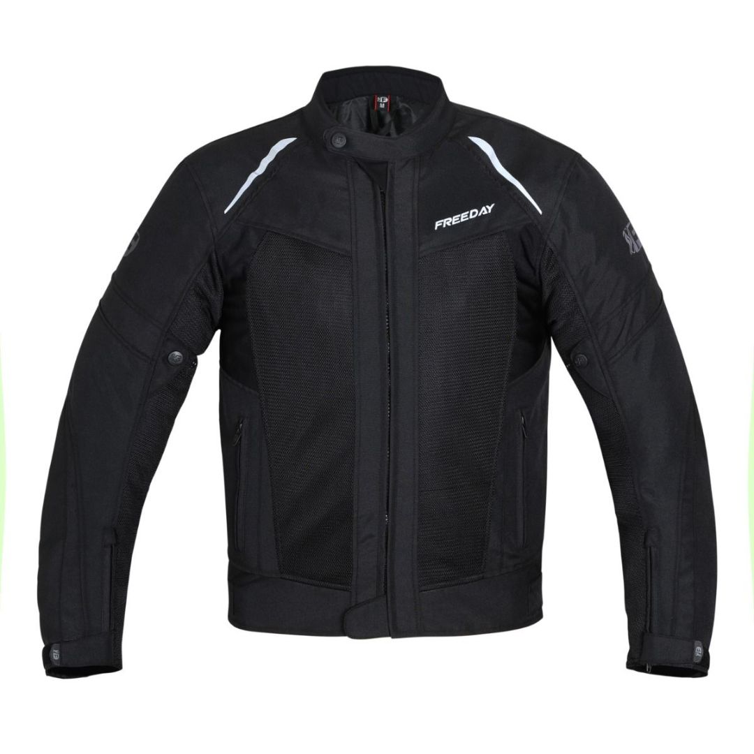 Freeday Men's Summer Motorcycle Jacket V-150 Black
