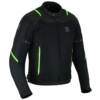 RAXUS MEN'S SUMMER MOTORCYCLE JACKET TRACK- FLUOR