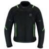 RAXUS MEN'S SUMMER MOTORCYCLE JACKET TRACK- FLUOR