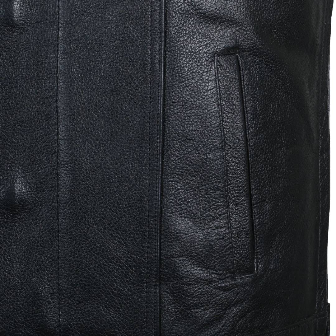 RAXUS MOTORCYCLE VEST COWHIDE DIAMOND K-15
