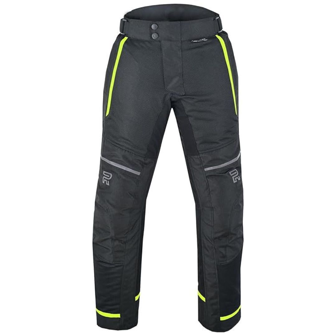 RAXUS PANTALONES DE MOTO HOMBRE VERANO TRACK-COOLPRO FLUOR