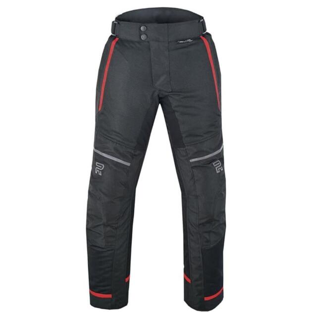 RAXUS PANTALONES DE MOTO HOMBRE VERANO TRACK-COOLPRO ROJO