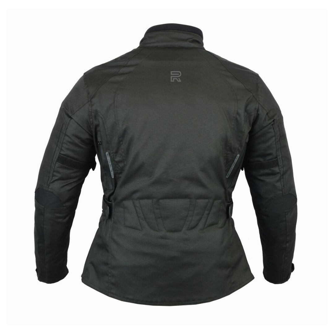 RAXUS WOMEN'S WINTER MOTORCYCLE JACKET ZOE- BLACK-Back