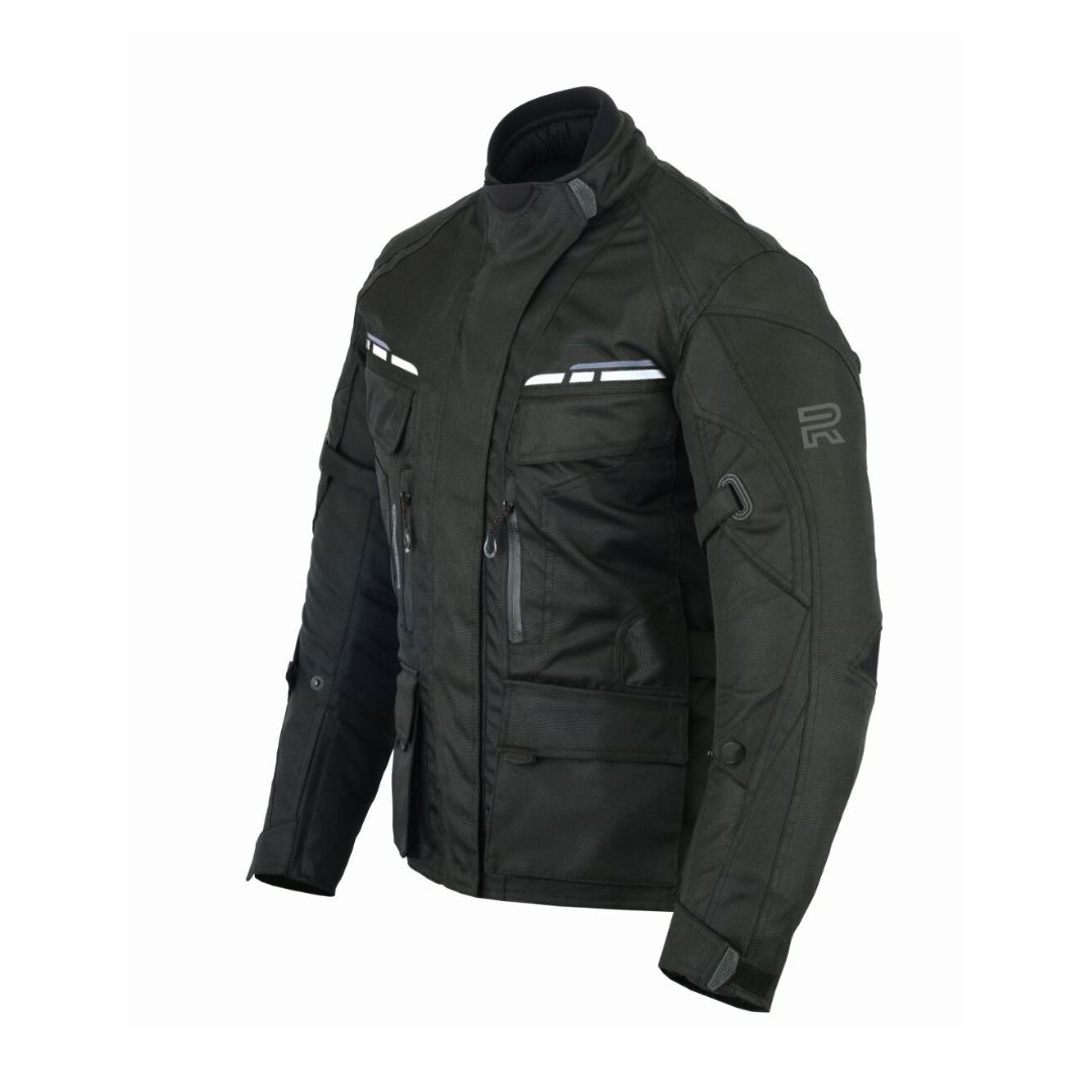 RAXUS WOMEN'S WINTER MOTORCYCLE JACKET ZOE- BLACK-Side
