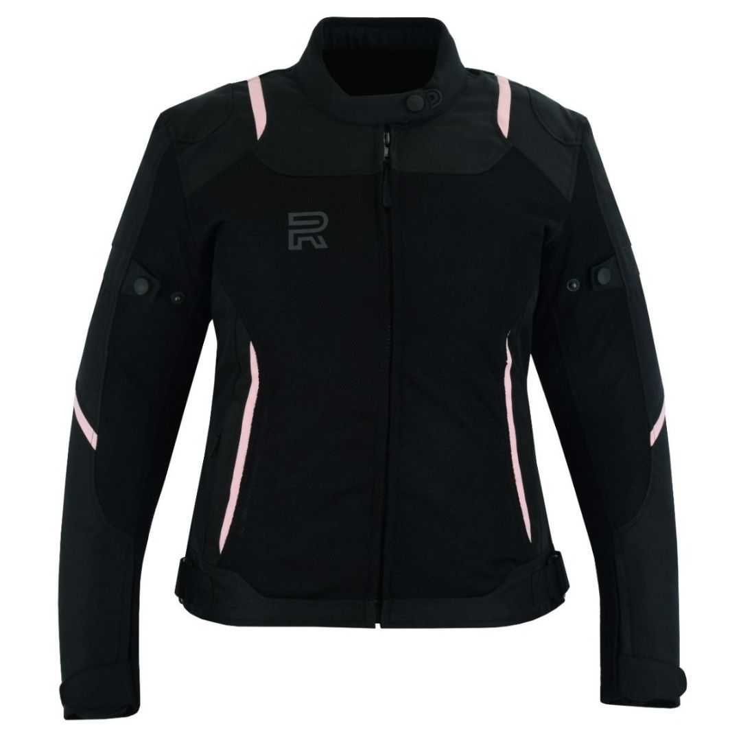 Raxus Summer Motorcycle Jacket Women Track- Pink