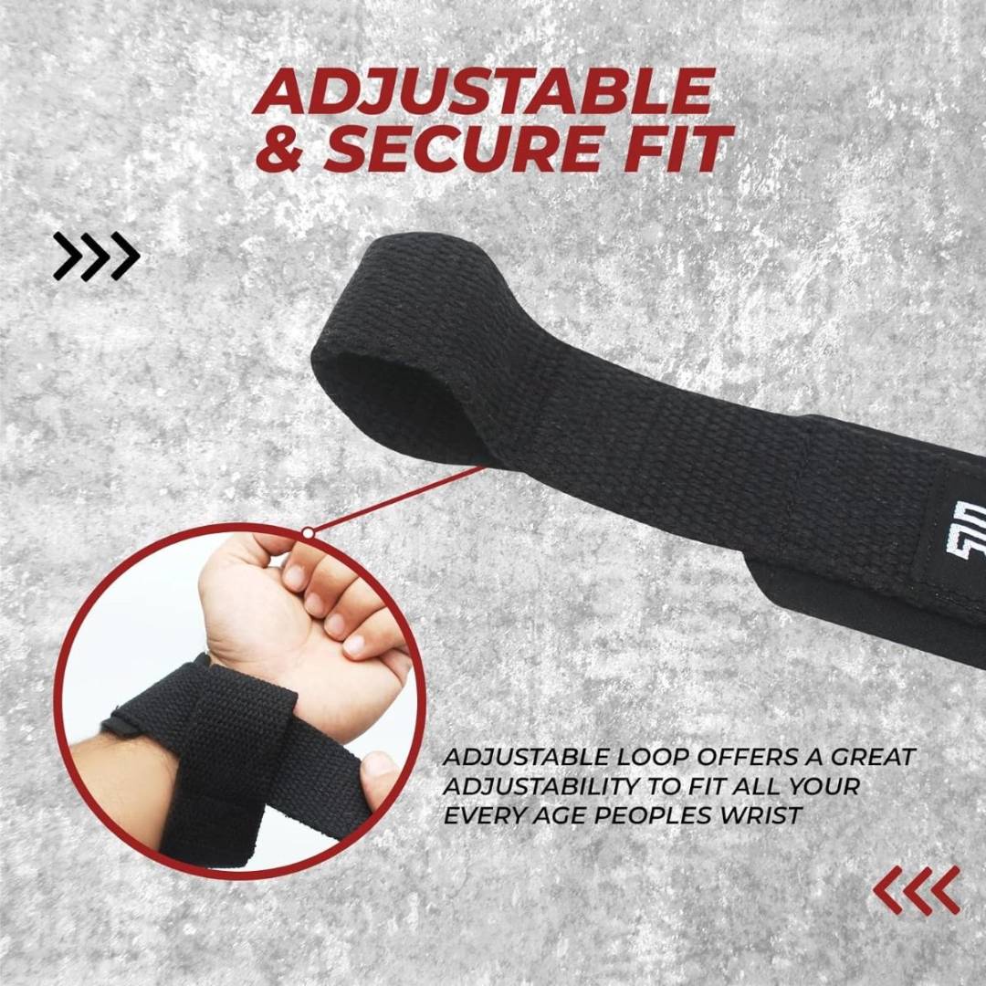 Raxus Weight Lifting Straps with Padded Support