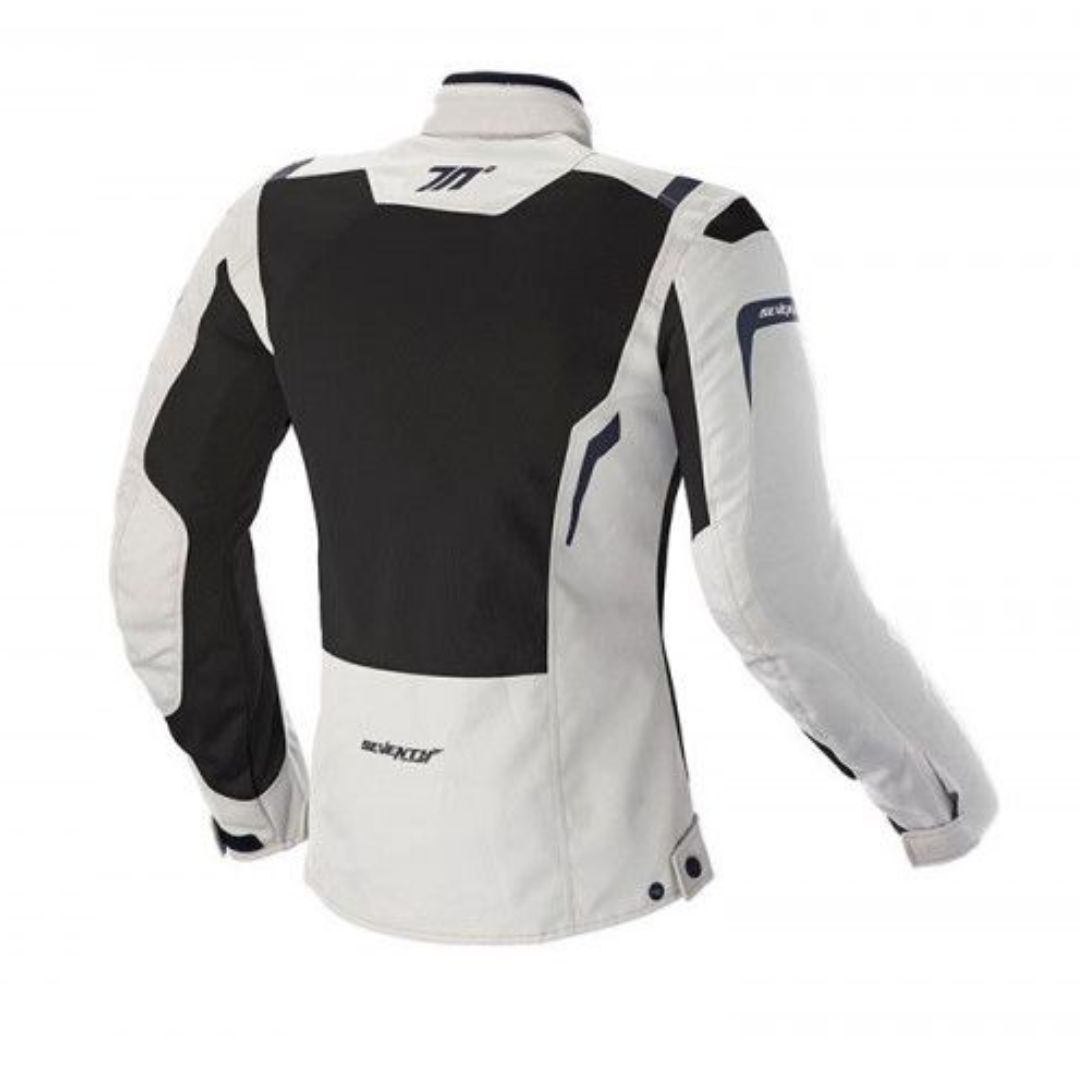 SEVENTY SD-JT46 WOMEN'S SUMMER TOURING JACKET BLACK/WHITE - Image 2