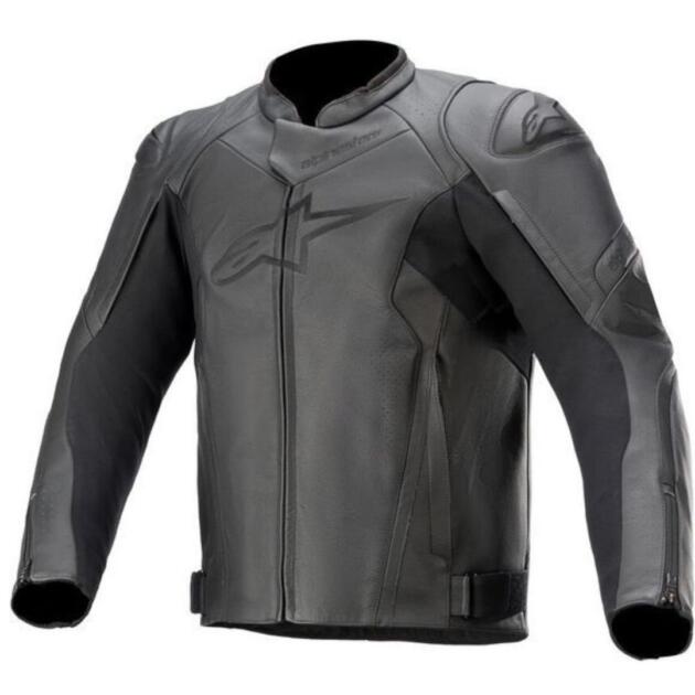 ALPINESTAR FASTER V2 CUERO CHAQUETA DE MOTO NEGRO