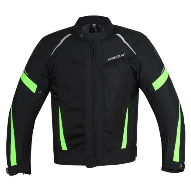 FREEDAY CHAQUETAS DE MOTO HOMBRE VERANO V-150 FLÚOR
