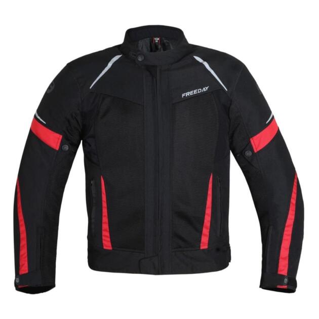 FREEDAY CHAQUETAS DE MOTO HOMBRE VERANO V-150 ROJO