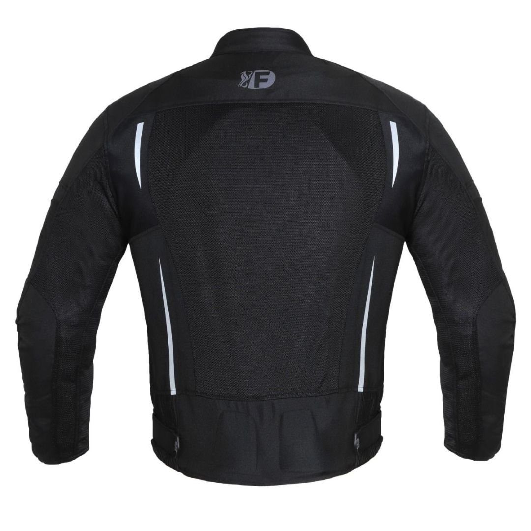 FREEDAY HOMBRE VERANO CHAQUETA DE MOTO V-150 NEGRO - Image 3
