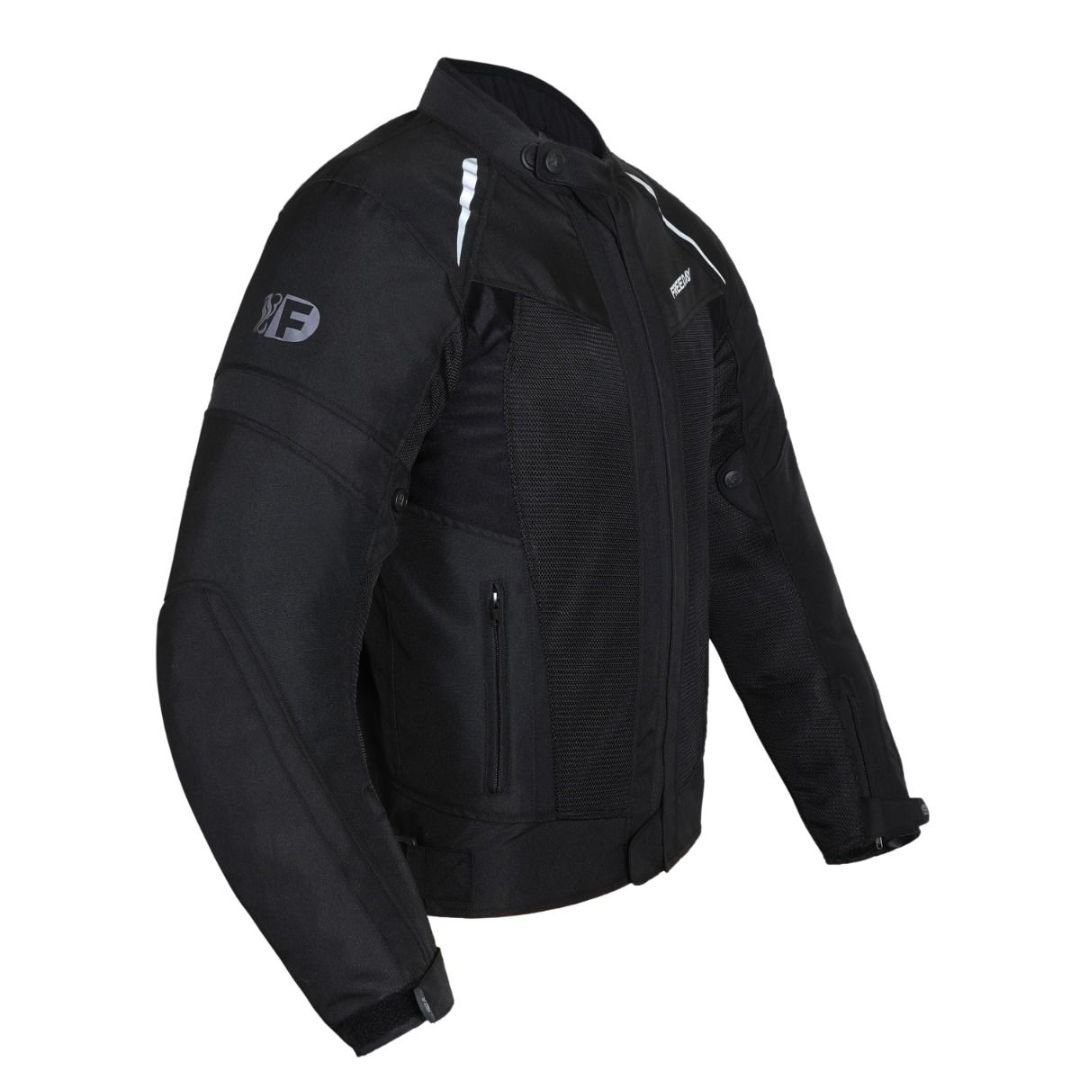 FREEDAY HOMBRE VERANO CHAQUETA DE MOTO V-150 NEGRO - Image 2