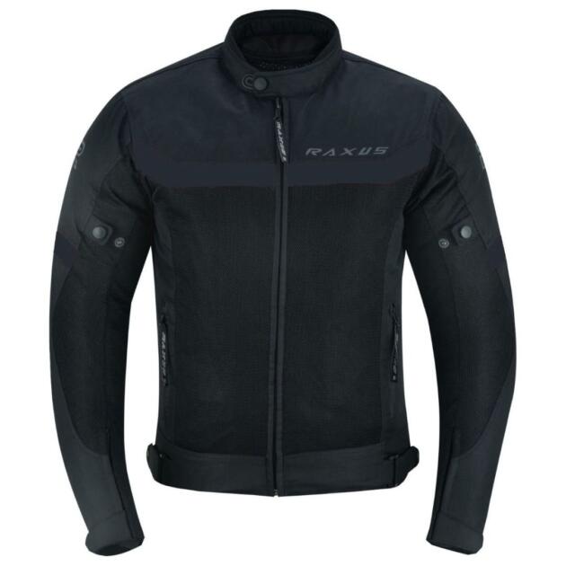 RAXUS HOMBRE VERANO CHAQUETA DE MOTO STORM COLD - NEGRO