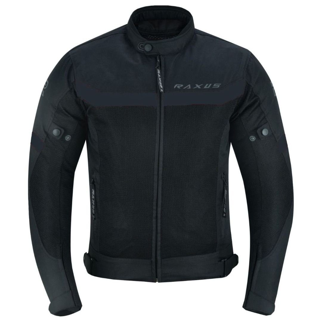 RAXUS HOMBRE VERANO CHAQUETA DE MOTO STORM COLD - NEGRO
