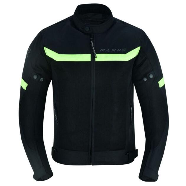 RAXUS HOMBRE VERANO CHAQUETA DE MOTO STORM COLD- FLÚOR