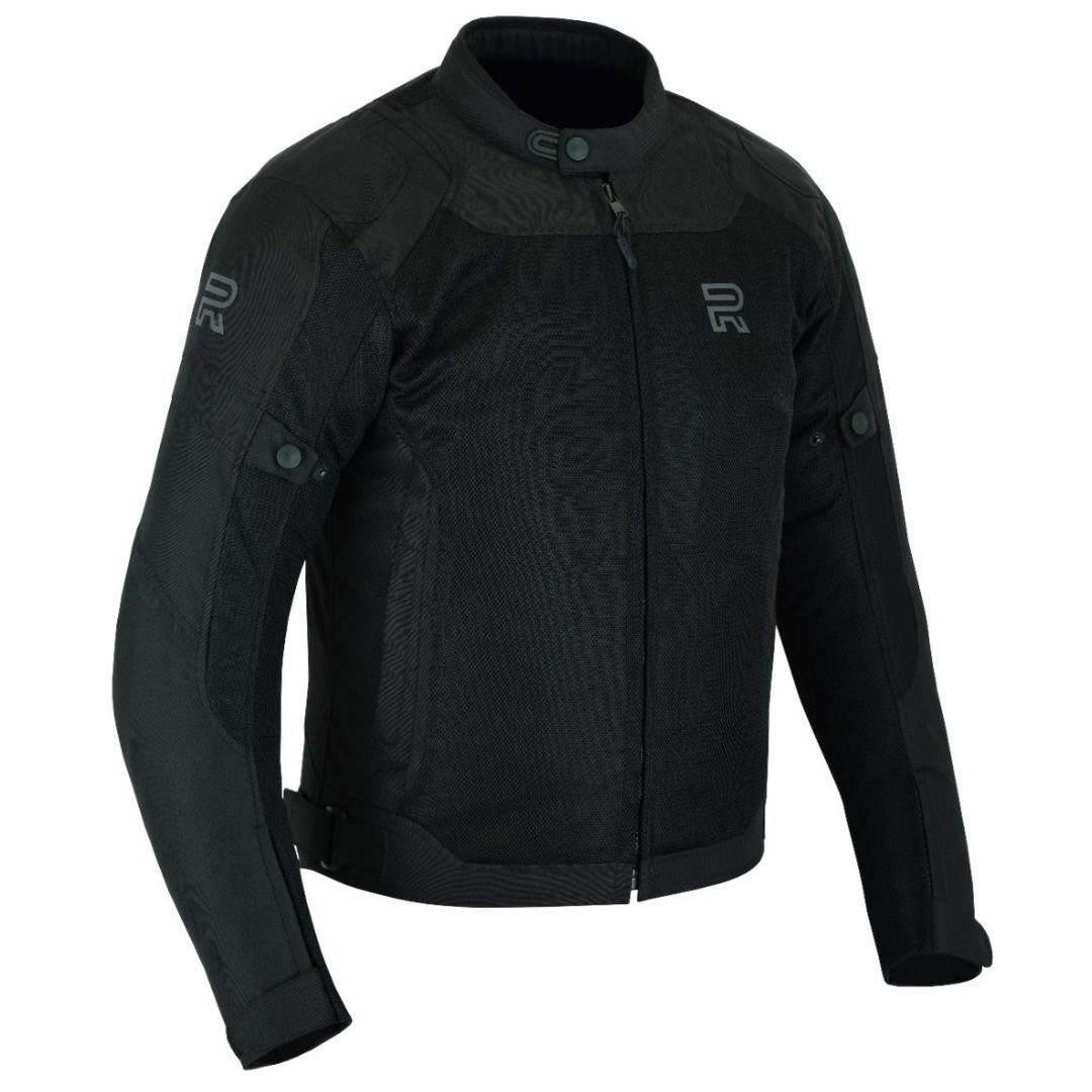 RAXUS HOMBRE VERANO CHAQUETA DE MOTO TRACK COOL PRO- NEGRO - Image 2