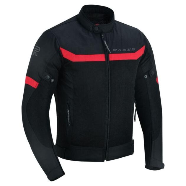 RAXUS STORM COLD HOMBRE VERANO CHAQUETA DE MOTO - ROJO