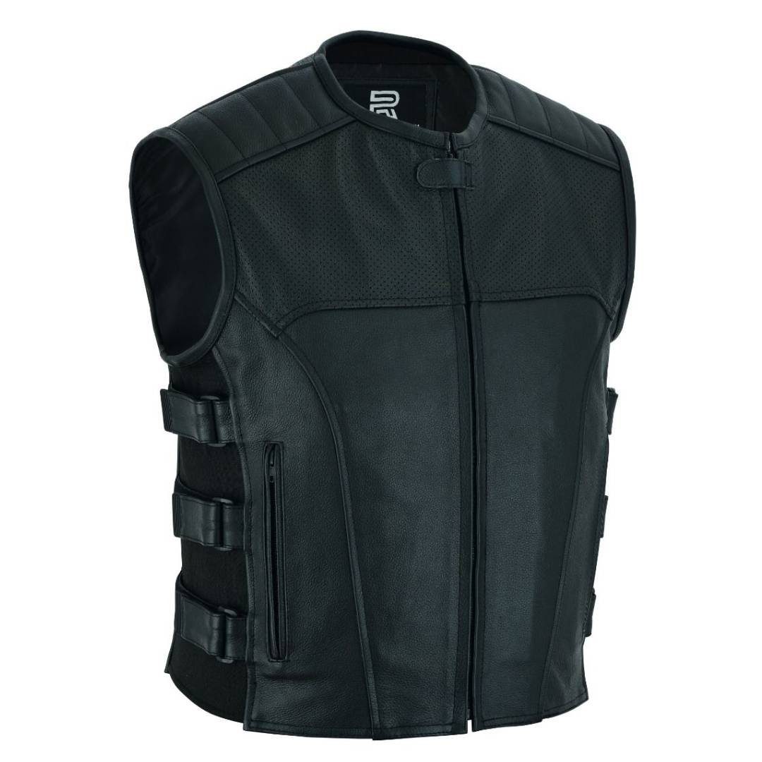RAXUS CUERO VACUNO CORREAS CHALECO DE MOTO K-20 - Image 3