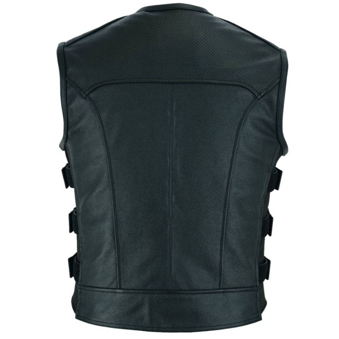 RAXUS CUERO VACUNO CORREAS CHALECO DE MOTO K-20 - Image 2