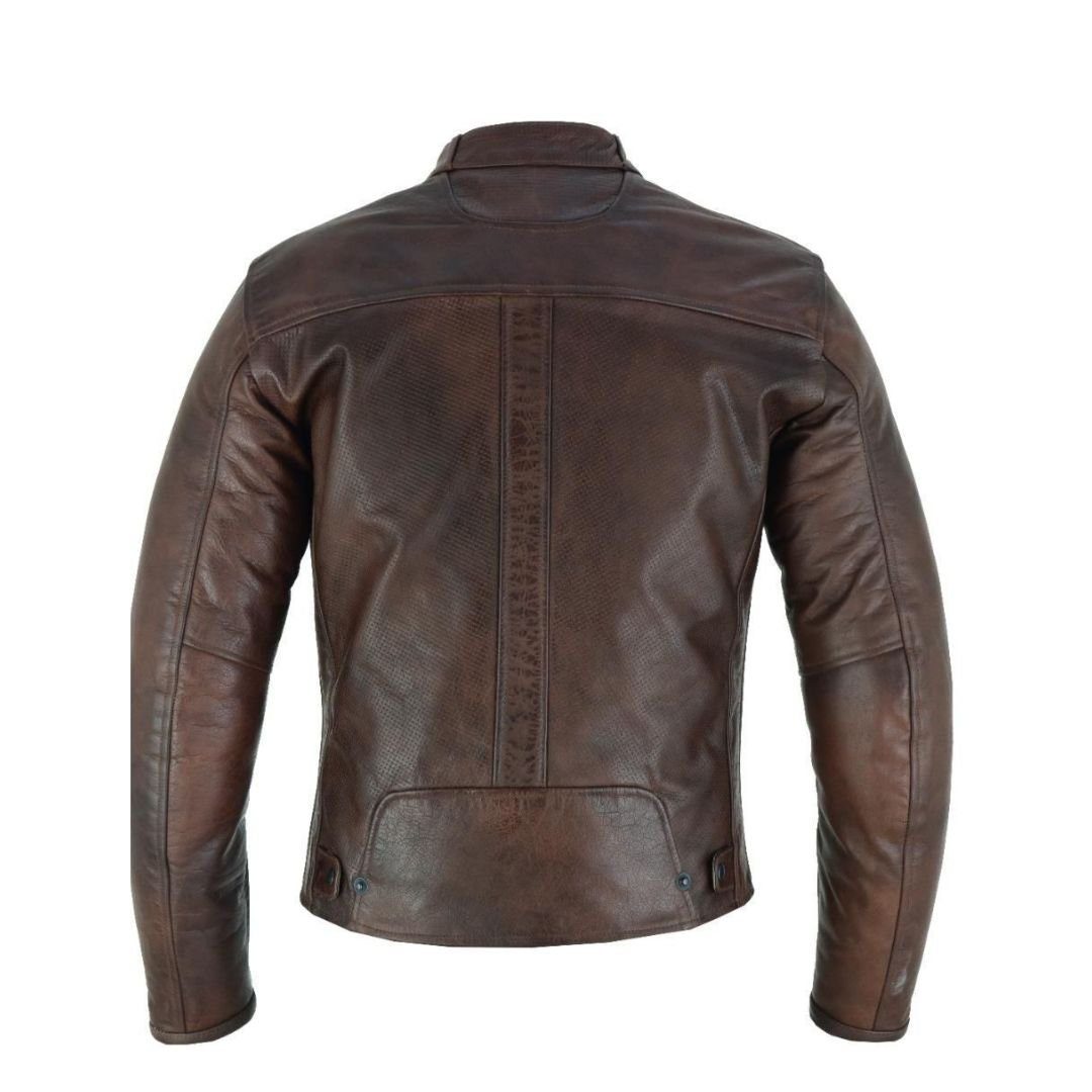 RAXUS MOTO CHAQUETA DE CUERO PARA HOMBRE - Image 3
