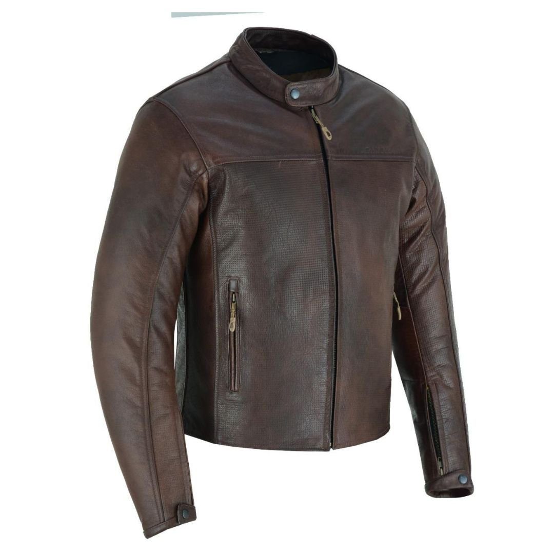RAXUS MOTO CHAQUETA DE CUERO PARA HOMBRE - Image 2