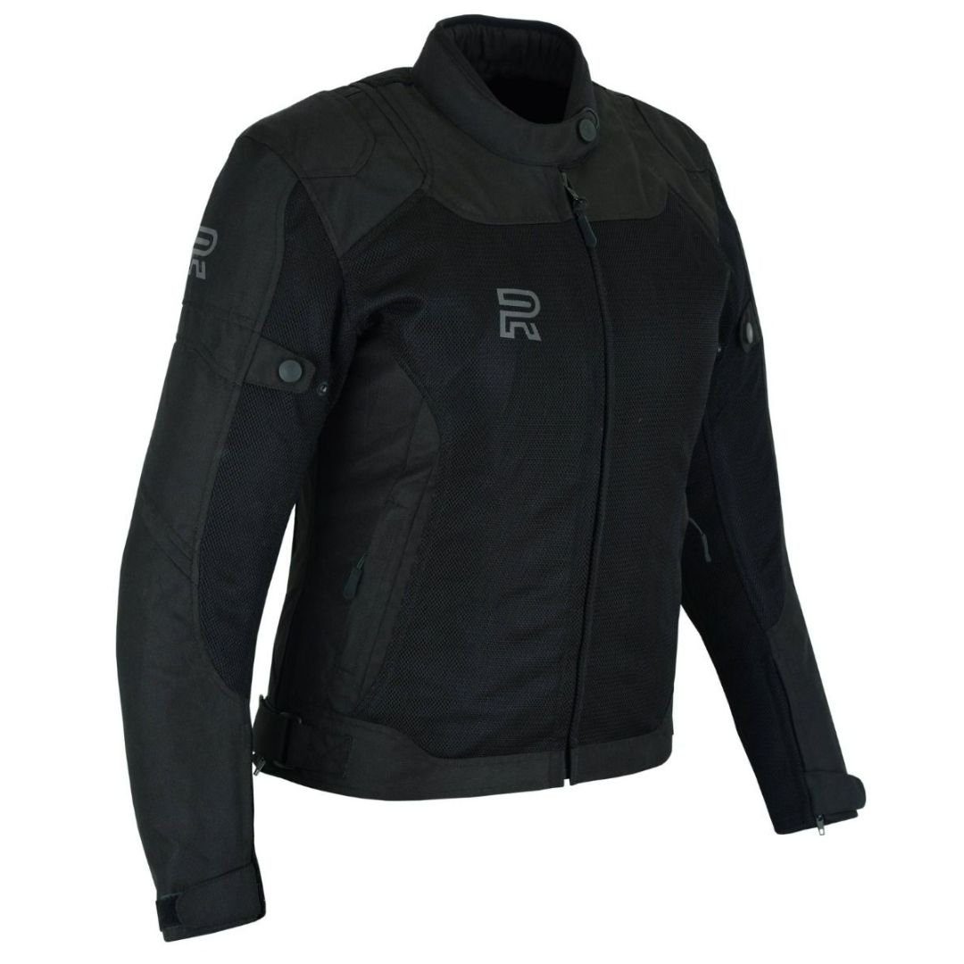 RAXUS VERANO CHAQUETA DE MOTO MUJER TRACK- NEGRO - Image 2