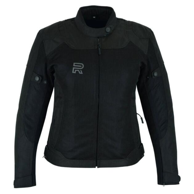 RAXUS VERANO CHAQUETA DE MOTO MUJER TRACK- NEGRO