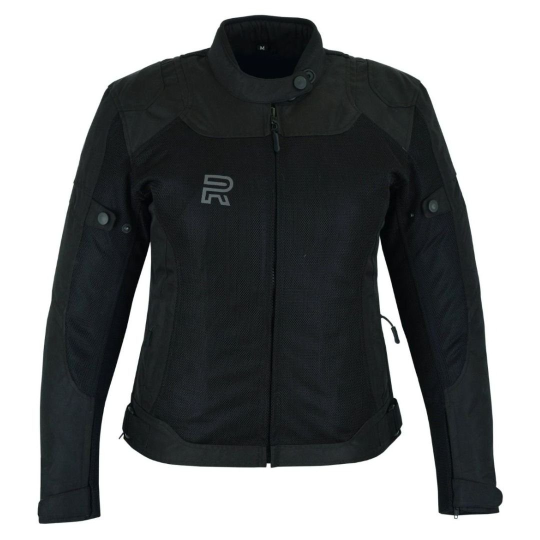 RAXUS VERANO CHAQUETA DE MOTO MUJER TRACK- NEGRO