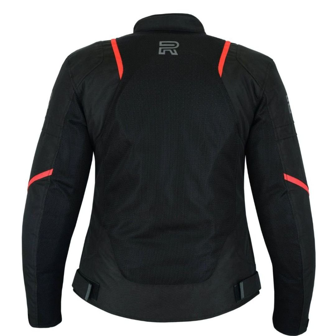 RAXUS VERANO CHAQUETA DE MOTO MUJER TRACK- ROJO - Image 3
