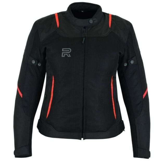 RAXUS VERANO CHAQUETA DE MOTO MUJER TRACK- ROJO