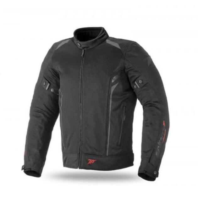 SEVENTY JT32 VERANO TOURING CHAQUETA DE MOTO PARA HOMBRE NEGRO
