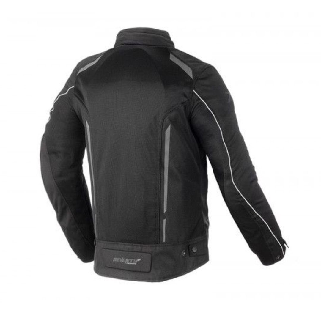 SEVENTY JT32 VERANO TOURING CHAQUETA DE MOTO PARA HOMBRE NEGRO - Image 2