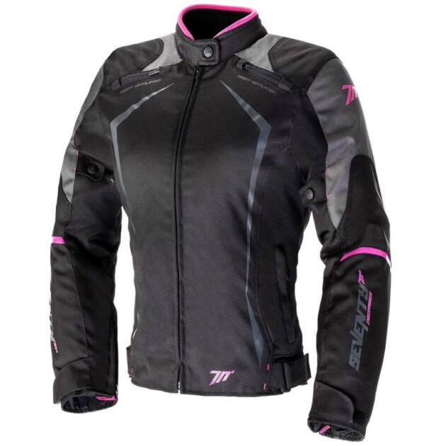 SEVENTY MUJER CORTA RACING SD-JR49 CHAQUETA DE MOTO ROSA