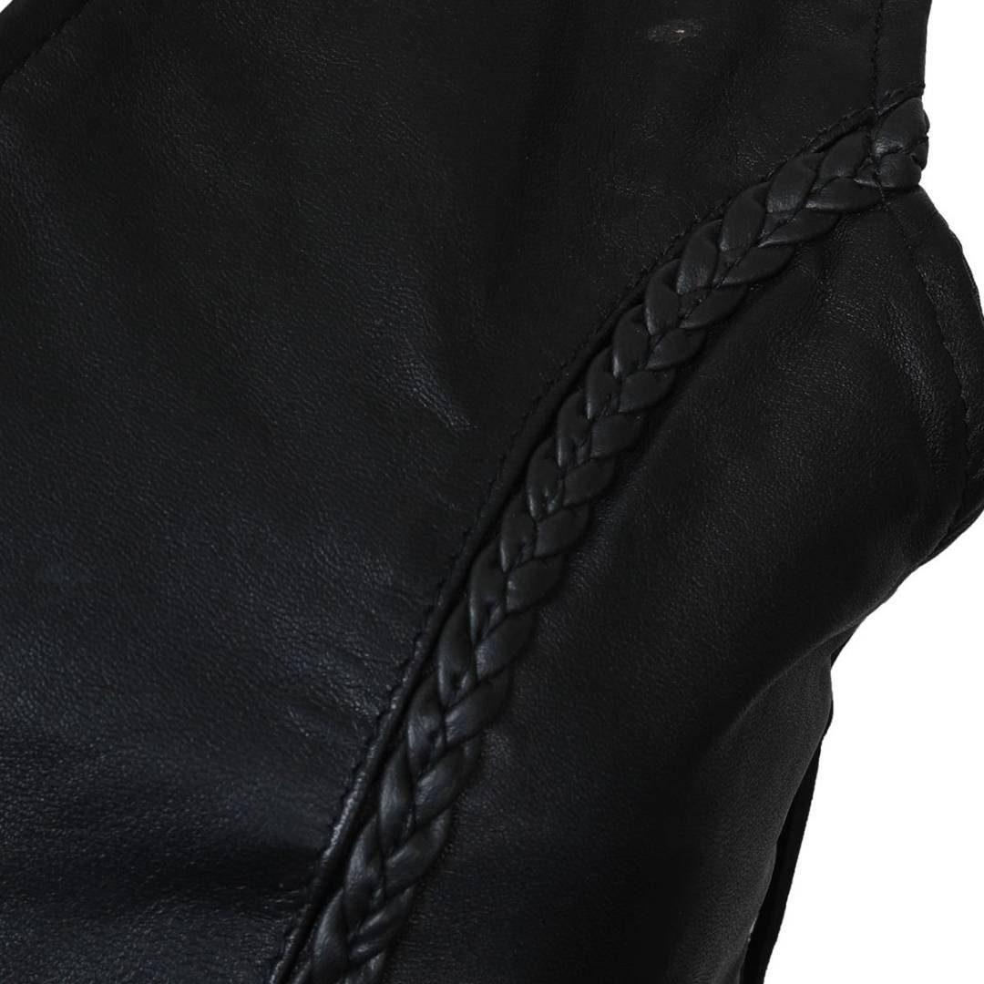 PIEL DE CORDERO CHALECO DE MOTO PARA HOMBRE S-10 - Image 2