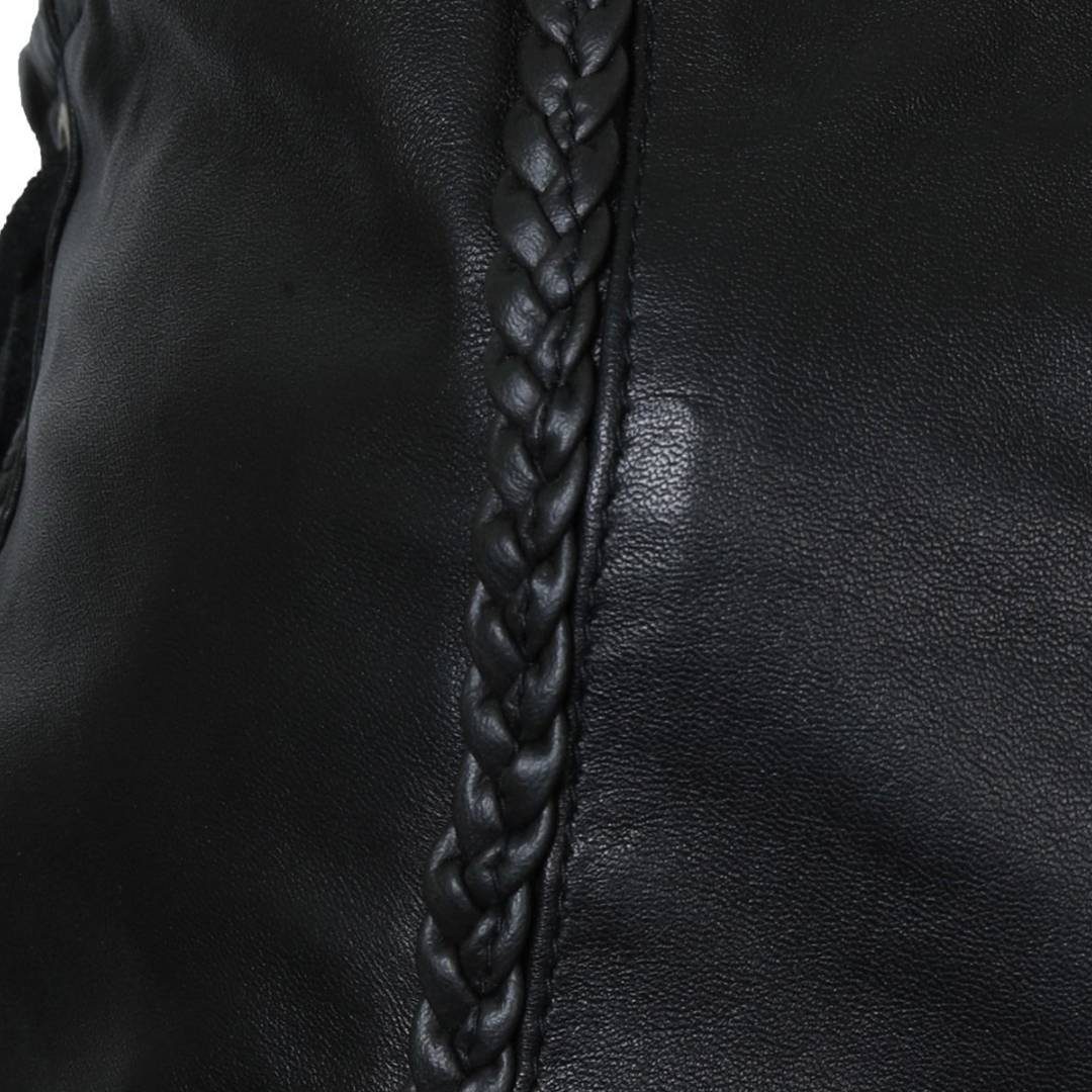 PIEL DE CORDERO CHALECO DE MOTO PARA HOMBRE S-10 - Image 3